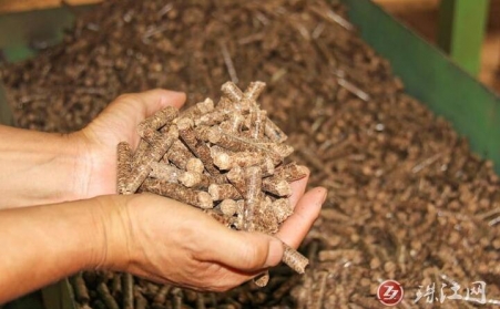 云南省迤车镇：废枝杂木“变身”环保生物质颗粒燃料